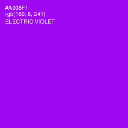 #A008F1 - Electric Violet Color Image