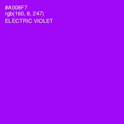 #A008F7 - Electric Violet Color Image