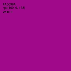 #A0098A - Violet Eggplant Color Image