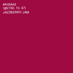 #A00A43 - Jazzberry Jam Color Image