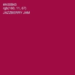 #A00B43 - Jazzberry Jam Color Image
