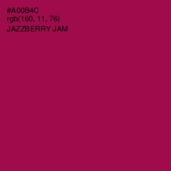 #A00B4C - Jazzberry Jam Color Image