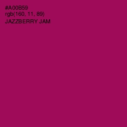 #A00B59 - Jazzberry Jam Color Image