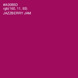 #A00B5D - Jazzberry Jam Color Image