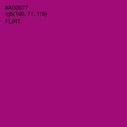 #A00B77 - Flirt Color Image