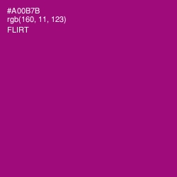 #A00B7B - Flirt Color Image