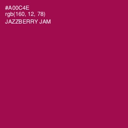 #A00C4E - Jazzberry Jam Color Image