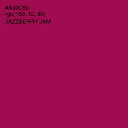 #A00C50 - Jazzberry Jam Color Image