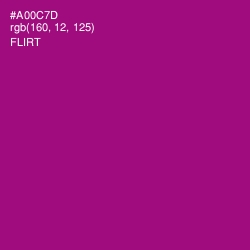 #A00C7D - Flirt Color Image