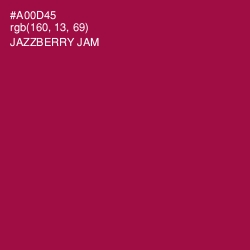 #A00D45 - Jazzberry Jam Color Image