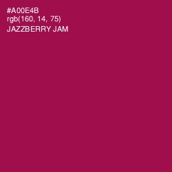 #A00E4B - Jazzberry Jam Color Image