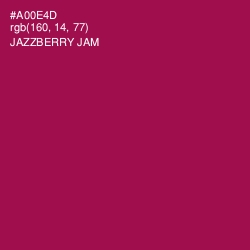 #A00E4D - Jazzberry Jam Color Image