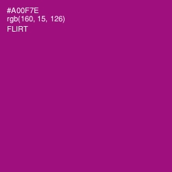 #A00F7E - Flirt Color Image