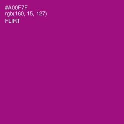 #A00F7F - Flirt Color Image