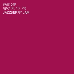 #A0104F - Jazzberry Jam Color Image