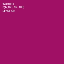 #A01064 - Lipstick Color Image