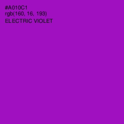 #A010C1 - Electric Violet Color Image