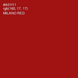 #A01111 - Milano Red Color Image