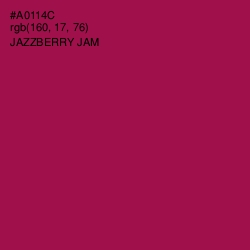 #A0114C - Jazzberry Jam Color Image