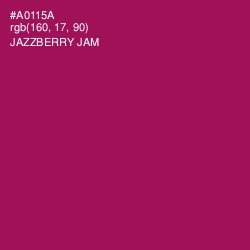 #A0115A - Jazzberry Jam Color Image
