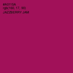 #A0115A - Jazzberry Jam Color Image