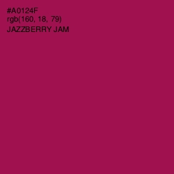 #A0124F - Jazzberry Jam Color Image