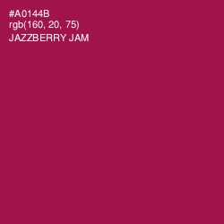 #A0144B - Jazzberry Jam Color Image