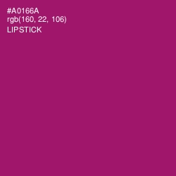 #A0166A - Lipstick Color Image