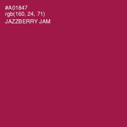 #A01847 - Jazzberry Jam Color Image