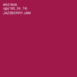 #A0184A - Jazzberry Jam Color Image