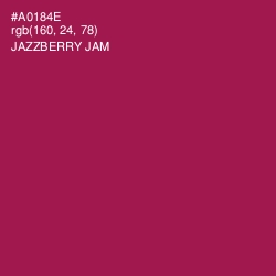 #A0184E - Jazzberry Jam Color Image
