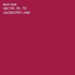 #A01A46 - Jazzberry Jam Color Image