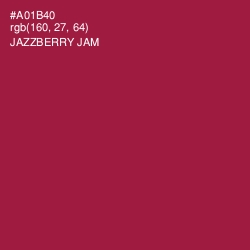 #A01B40 - Jazzberry Jam Color Image