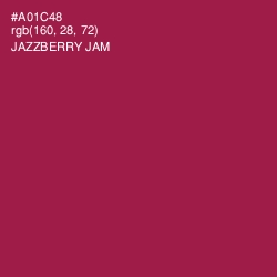 #A01C48 - Jazzberry Jam Color Image