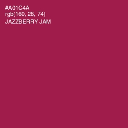 #A01C4A - Jazzberry Jam Color Image