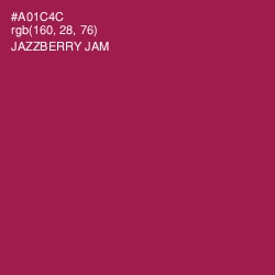 #A01C4C - Jazzberry Jam Color Image