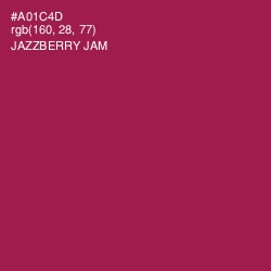 #A01C4D - Jazzberry Jam Color Image