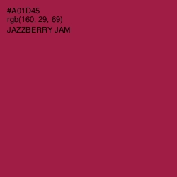 #A01D45 - Jazzberry Jam Color Image