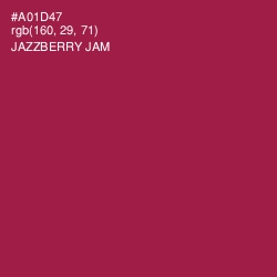 #A01D47 - Jazzberry Jam Color Image