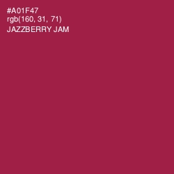 #A01F47 - Jazzberry Jam Color Image