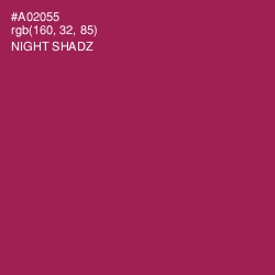 #A02055 - Night Shadz Color Image