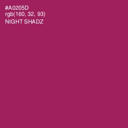 #A0205D - Night Shadz Color Image