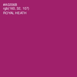 #A0206B - Royal Heath Color Image