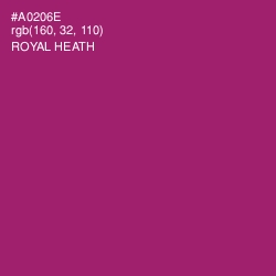 #A0206E - Royal Heath Color Image