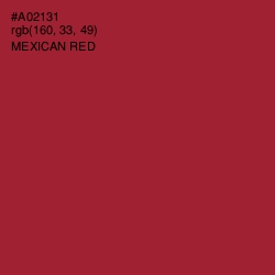 #A02131 - Mexican Red Color Image