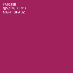 #A0215B - Night Shadz Color Image