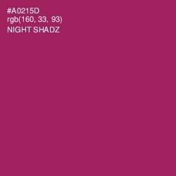 #A0215D - Night Shadz Color Image