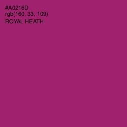 #A0216D - Royal Heath Color Image