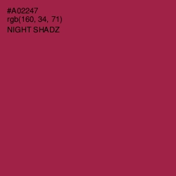 #A02247 - Night Shadz Color Image