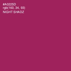 #A0225D - Night Shadz Color Image